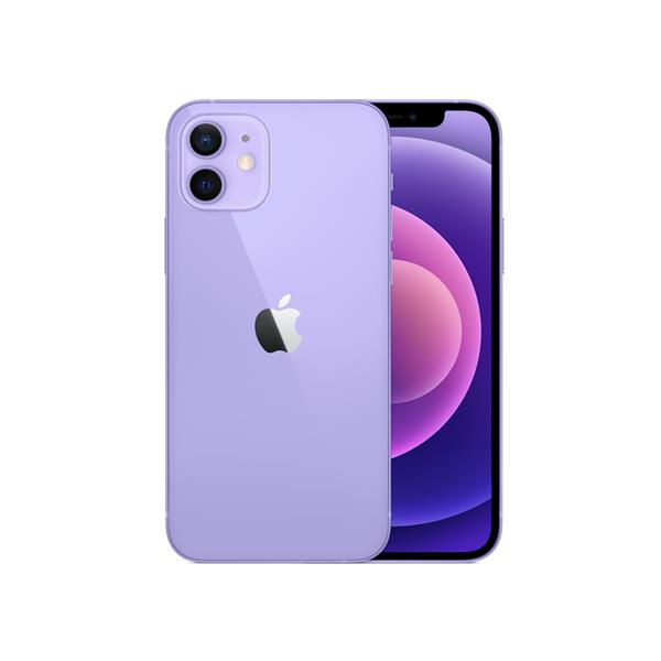 【Cランク中古品】　 AU iPhone 12 64 GB Purple AU-MJNH3J-A-678211