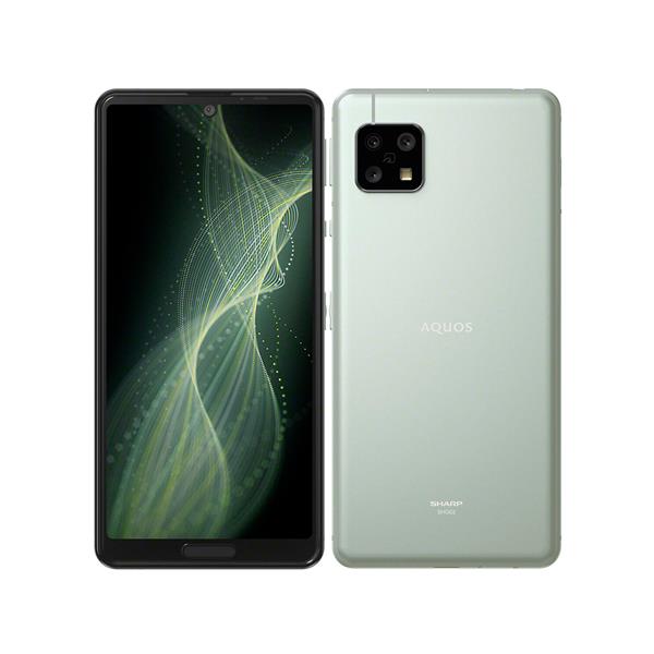 【Bランク中古品】 AU AQUOS sense5G 64GB オリーブシルバー SHG03-392215