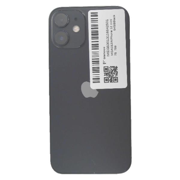 Apple - iPhone12 mini 64ギガ　ブラック　au UQ simロック解除済み iPhone12 mini[64GB] SIMロック解除 au/UQ ブラック