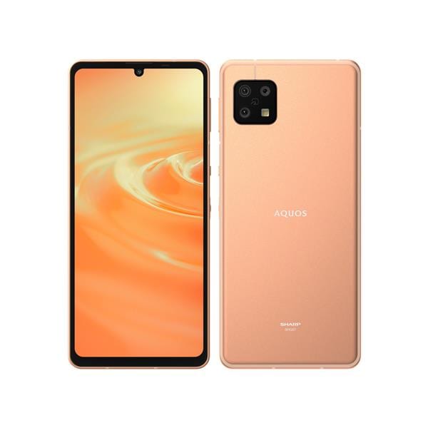シャープ AQUOS sense 6s｜美品｜動作良好　ライトカッパー SHARP 【Bランク中古品】 SIMロック解除済 AU AQUOS sense6s 64 GB