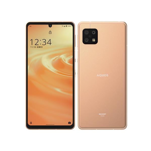 SHARP AQUOS sense6 SHG05 SIMフリー ネットワーク利用制限なし バッテリー良好表示 ライトカッパー AQUOS sense6 SHG05 SIMフリー ネットワーク利用制限なし バッテリー