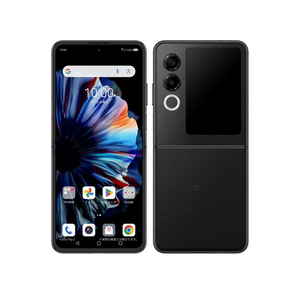 ZTE 【Sランク中古品】 SB/YM nubia Flip 2 128GB 128GB ブラック