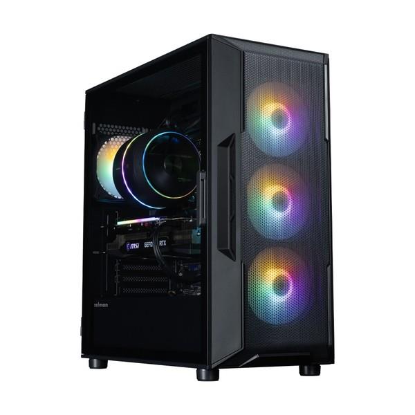 i3-14100 新品ケース・マザボ DDR4-16G 256GB 2TB ZALMAN PCケース i3 NEO V2 Black i3NEOV2Black | ノジマオンライン