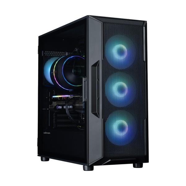 i3-14100 新品ケース・マザボ DDR4-16G 256GB 2TB ZALMAN PCケース i3 NEO ARGB V2 Black i3-NEO-ARGB-V2-Black | ノジマ