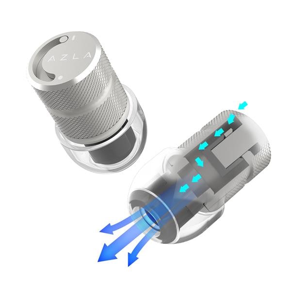 AZLA ライブ用耳栓 POM1000 Ⅱ Silver AZL-POM1000-II-SLV | ノジマ