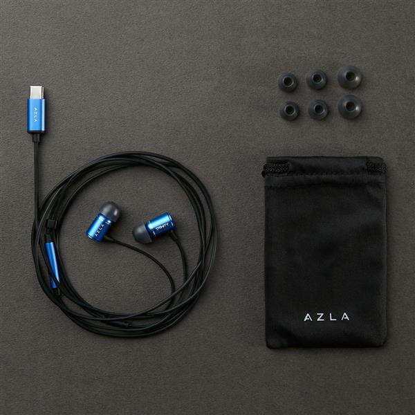AZLA 有線イヤホン TRINITY USB-C Blue AZL-TRINITY-UC-BLU | ノジマ
