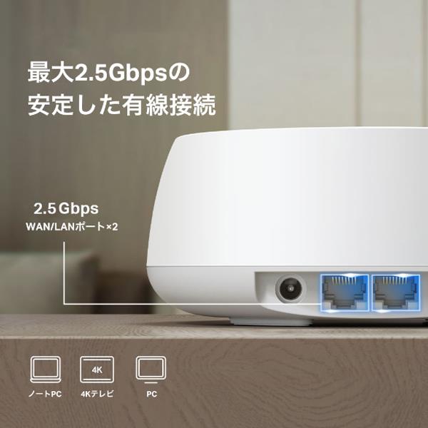 TPLink DECO-BE25-2P WiFi 7 AIメッシュルーター DECO BE25 2P