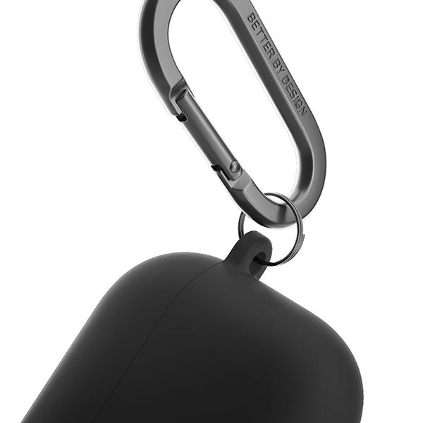 UNIQ AirPods 4 シリコンケース NEXO ブラック UNIQ-AIRPODS2024