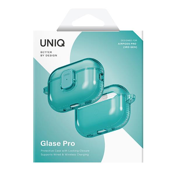 UNIQ AirPods Pro 3 TPUケース GLASE PRO クリアターコイズ UNIQ