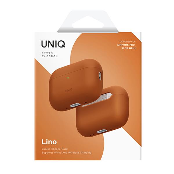 UNIQ AirPods Pro 3 TPUケース LINO オレンジ UNIQ-AIRPODSPRO3