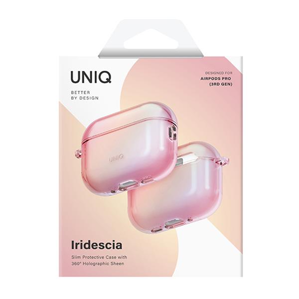 UNIQ AirPods Pro 3 TPUケース IRIDESCIA ピンクプリズム UNIQ