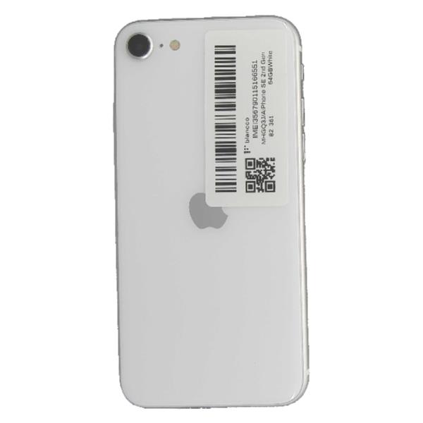 スマートフォン・携帯電話 美品 iPhoneSE2 64GB BT100% ホワイト SIM