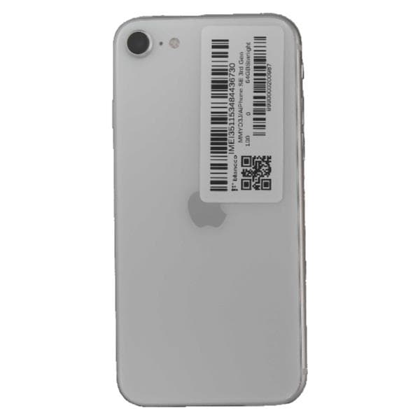 iPhone SE 3 128GB スターライト au 白 SIMロック解除 iPhone SE3