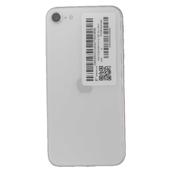 完動iPhoneSE第3世代 白64GB SIMロック無 82% IMEI⚪︎ APPLE 【Bランク中古品】 SIMロック解除済 SIMフリー iPhone SE 3rd