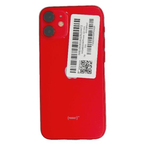 【美品】iPhone 12 mini 64GB 赤　SIMロック解除済み APPLE 【Bランク中古品】 SIMロック解除済 Softbank iPhone 12 mini 64
