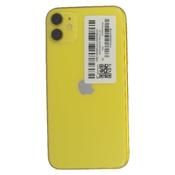 Apple iPhone 11 イエロー 本体　SIMロック解除済 APPLE 【Bランク中古品】 SIMロック解除済 AU iPhone 11 64 GB Yellow