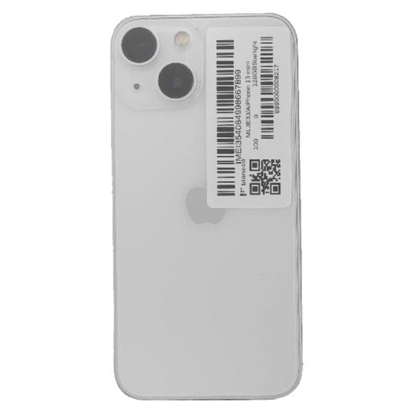 iPhone 13 mini 128GB ホワイト SIMロックなし 中古品 APPLE 【Bランク中古品】 SIMロック解除済 DOCOMO iPhone 13 mini 128