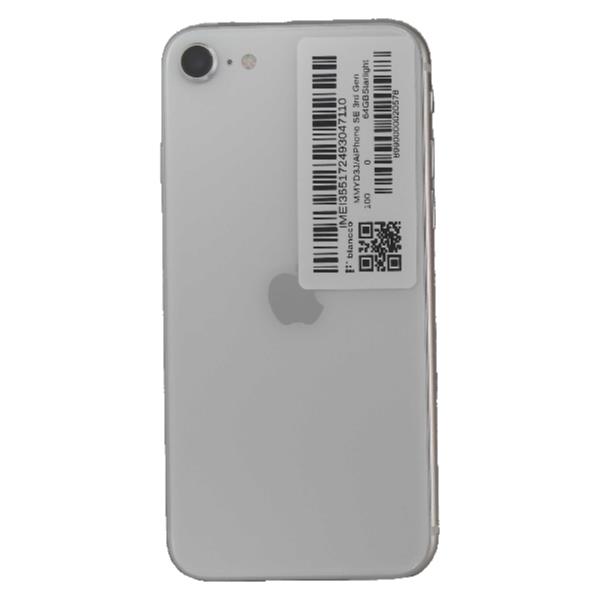 APPLE 【Bランク中古品】 SIMロック解除済 AU iPhone SE 3rd Gen 64 GB