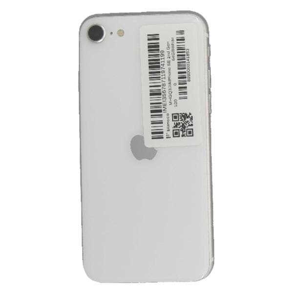【値下げ✨美品】iPhoneSE2 64GB ホワイトSIMロックあり　au APPLE 【Bランク中古品】 SIMロック解除済 AU iPhone SE 2nd Gen 64 GB