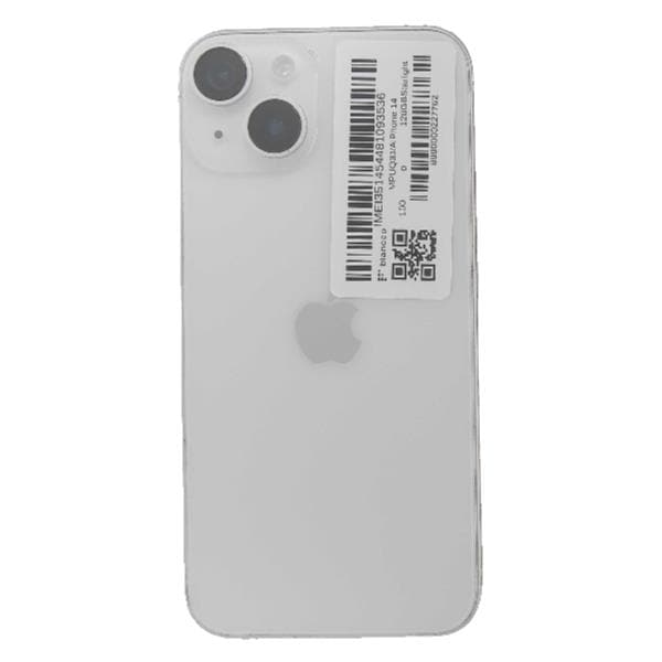 iPhone14 128ギガ　ホワイト　SIMロック無し APPLE 【Bランク中古品】 SIMロック解除済 AU iPhone 14 128 GB