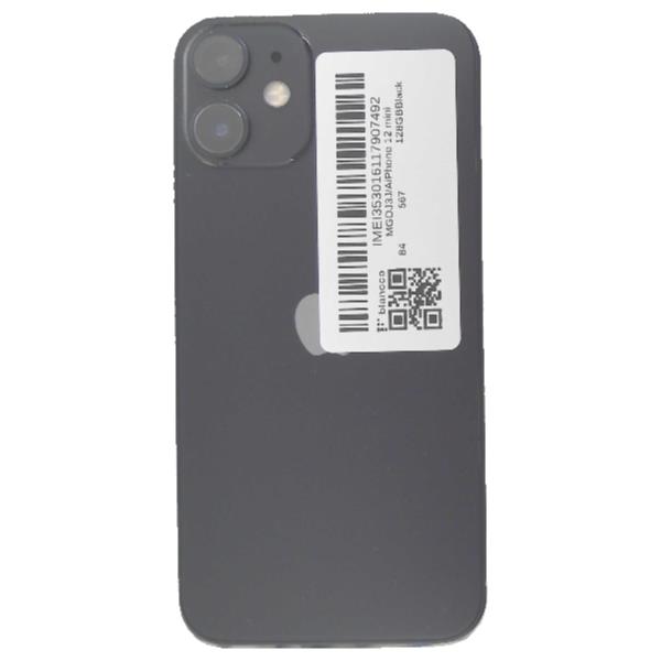 【付属品有】iPhone12 ブラック 128 GB docomo APPLE iPhone 12 mini 128 GB Black DOCOMO 【Cランク中古品】 D