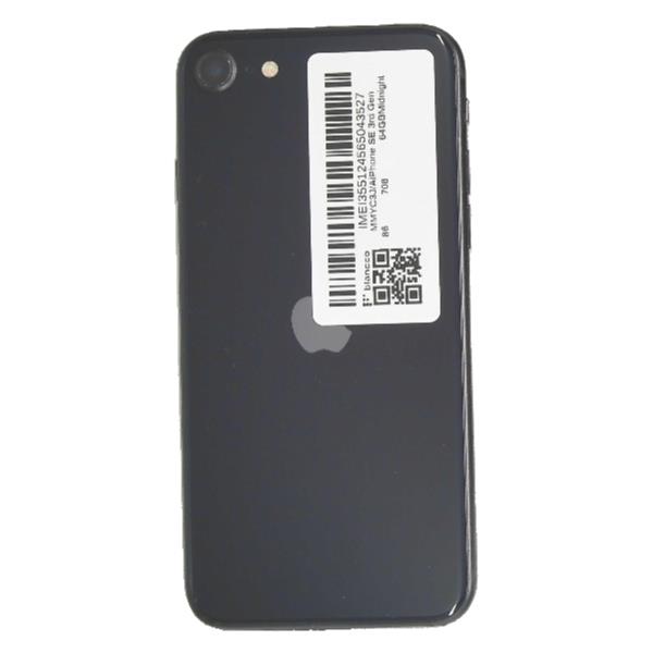 APPLE iPhone SE 3rd Gen 64 GB Midnight SIMフリー 【Bランク中古品