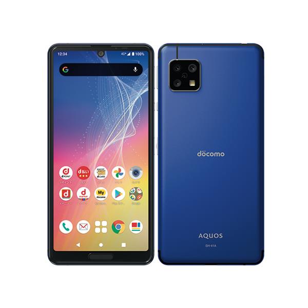 SHARP 【Bランク中古品】 DOCOMO AQUOS sense4 SH-41A 64 GB ブルー D