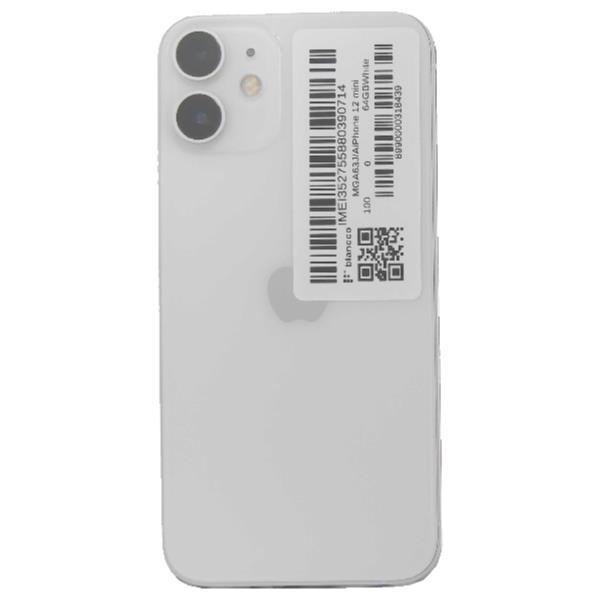 APPLE iPhone 12 mini 64 GB White SIMフリー 【Bランク中古品