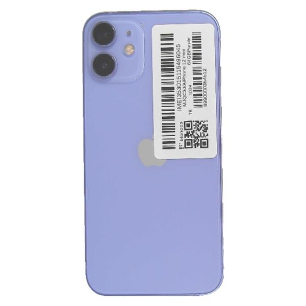 APPLE iPhone 12 mini 64 GB Purple AU 【Bランク中古品】 AU-MJQC3J