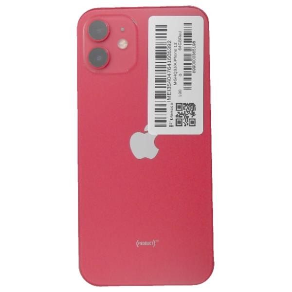 APPLE iPhone 12 64 GB Red SIMフリー 【Cランク中古品】 MGHQ3J