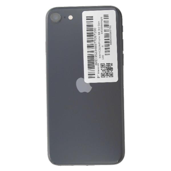 APPLE iPhone SE 3rd Gen 64 GB Midnight SIMフリー 【Bランク中古品