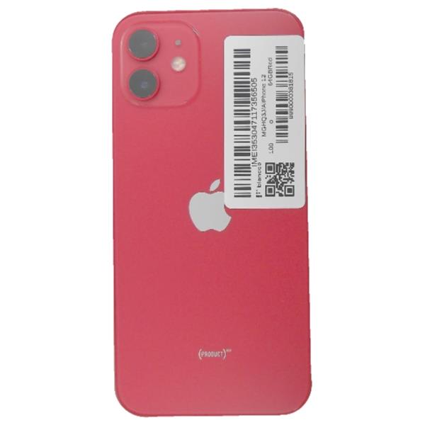 APPLE 【Bランク中古品】 SIMロック解除済 DOCOMO iPhone 12 64 GB Red